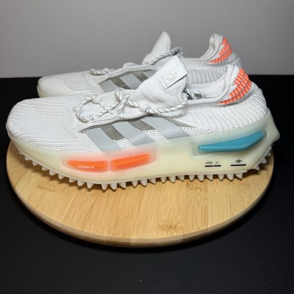 Adidas NMD S1 Men’s Shoe Size 9.5 White Very Lightly Used FZ5707 - Picture 2 of 8
